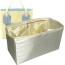 Organizer for [Pursangle Tote, Hermes] Tote Purse Bag Insert Liner Shaper (Silk, Trapezoid Shape with Zip Pocket)