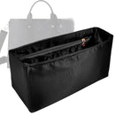 Organizer for [Weekend Tote, LV] Tote Purse Bag Insert Liner Shaper (Silk, Trapezoid Shape with Zip Pocket)