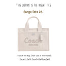 Organizer for [Cargo Tote 26cm, Coach] Bag Insert (Felt, Wide Open Pockets)