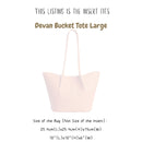 Organizer for [Devan Bucket Tote Large, Portland Leather Goods] Bag Insert (Felt, Contour Fit)