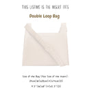 Organizer for [Double Loop Bag, Cuyana] Bag Insert (Felt, Long Zip and Open Compartment)