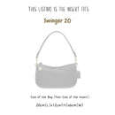 Organizer for [Swinger 20, Coach] Bag Insert (Felt, Slim with Zip Pocket)