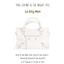 Organizer for [Le City Mini, Balenciaga] Bag Insert (Felt, Slim with Zip Pocket)