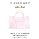 Organizer for [Le City Small, Balenciaga] Bag Insert (Felt, Slim with Zip Pocket)