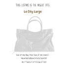 Organizer for [Le City Large, Balenciaga] Bag Insert (Felt, Wide Open Pockets)