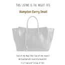 Organizer for [Hampton Carry Small, Balenciaga] Bag Insert (Felt, Long Zip and Open Compartment)