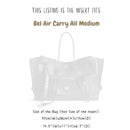 Organizer for [Bel Air Carry All Medium, Balenciaga] Bag Insert (Felt, Long Zip and Open Compartment)