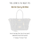 Organizer for [Bel Air Carry All Mini, Balenciaga] Bag Insert (Felt, Slim with Zip Pocket)