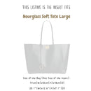 Organizer for [Hourglass Soft Tote Large, Balenciaga] Bag Insert (Felt, Long Zip and Open Compartment)