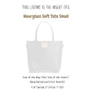 Organizer for [Hourglass Soft Tote Small, Balenciaga] Bag Insert (Felt, Slim with Zip Pocket)