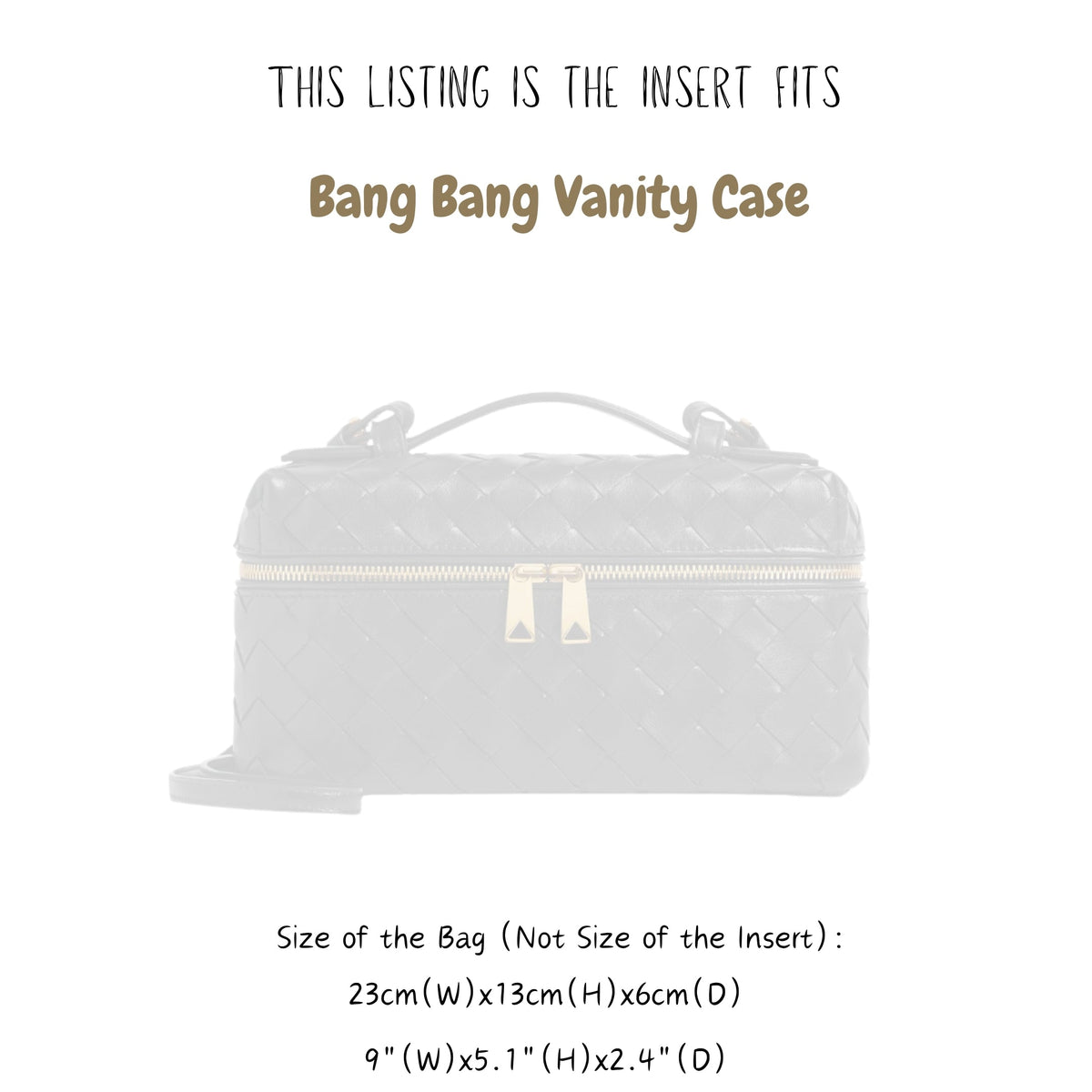 Organizer for [Bang Bang Vanity Case, Bottega Veneta] Tote Purse