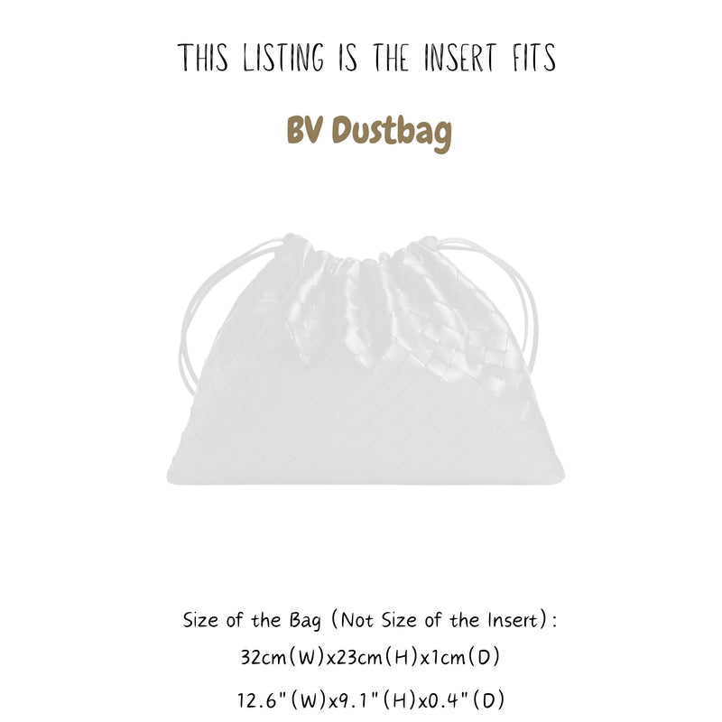 Organizer for [BV Dust Bag, Bottega Veneta] Bag Insert (Felt, Trapezoid Taper Shape)