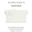 Organizer for [Cassette Small, Bottega Veneta] Bag Insert (Felt, Slim with Zip Pocket)