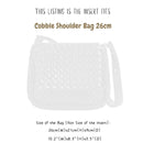 Organizer for [Cobble Shoulder Bag 26cm, Bottega Veneta] Bag Insert (Felt, Slim with Zip Pocket)