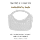 Organizer for [Cobble Top Handle Small, Bottega Veneta] Bag Insert (Felt, Slim with Zip Pocket)