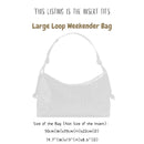 Organizer for [Large Loop Weekender, Bottega Veneta] Bag Insert (Felt, Long Zip and Open Compartment)