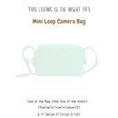 Organizer for [Loop Camera Bag Mini, Bottega Veneta] Bag Insert (Felt, Slim with Zip Pocket)