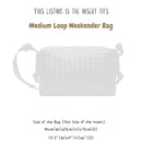 Organizer for [Loop Weekender, Bottega Veneta] Bag Insert (Felt, Long Zip and Open Compartment)