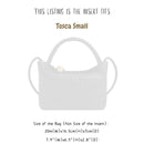 Organizer for [Tosca Small, Bottega Veneta] Bag Insert (Felt, Slim with Zip Pocket)