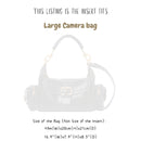 Organizer for [Large Camera Bag, Chloe] Bag Insert (Felt, Long Zip and Open Compartment)