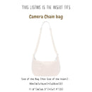 Organizer for [Camera Chain Bag, Chloe] Bag Insert (Felt, Long Zip and Open Compartment)