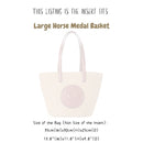 Organizer for [Large Horse Medal Basket, Chloe] Bag Insert (Felt, Contour Fit)