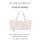 Organizer for [Kerala 25, Chloe] Bag Insert (Felt, Long Zip and Open Compartment)