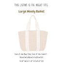 Organizer for [Large Woody Basket, Chloe] Bag Insert (Felt, Contour Fit)