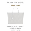 Organizer for [Large Cabas, Celine] Bag Insert (Felt, Long Zip and Open Compartment)