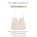 Organizer for [Medium Camille 16, Celine] Bag Insert (Felt, Slim with Zip Pocket)