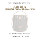 Organizer for [Clara Bag 20cm, Celine] Bag Insert (Silk, Long Zip and Open Compartment)