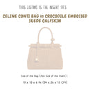 Organizer for [Conti Bag 34cm, Celine] Bag Insert (Silk, Trapezoid Taper Shape)