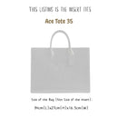 Organizer for [Ace Tote 35, Coach] Bag Insert (Silk, Long Zip and Open Compartment)
