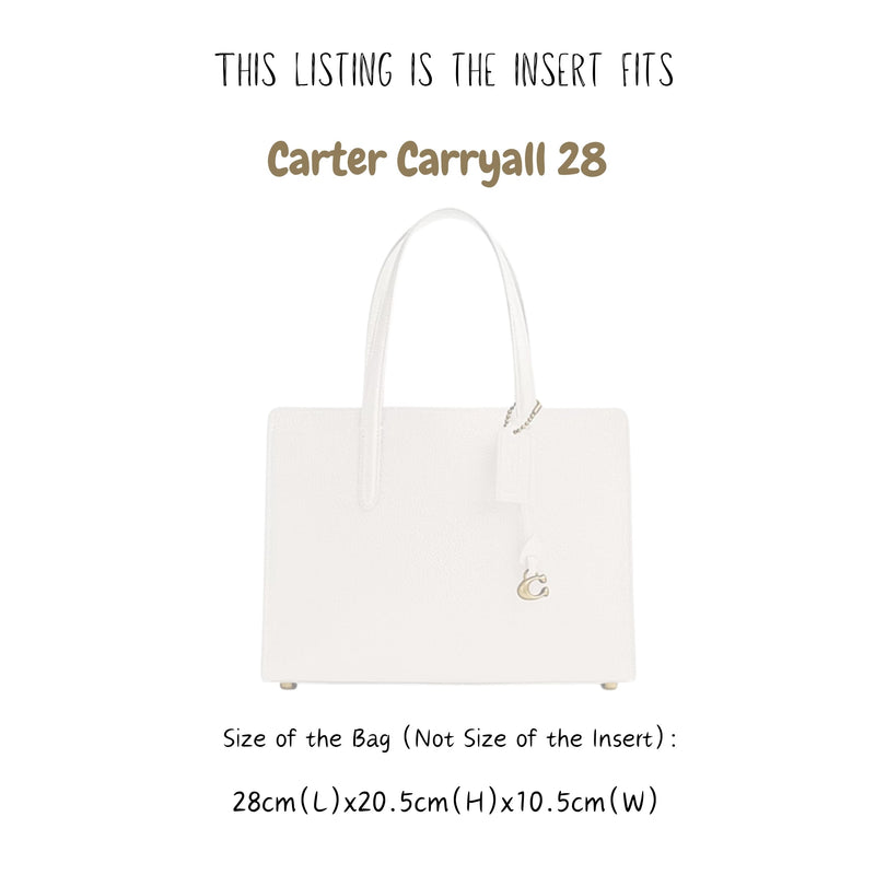 Organizer for [Carter Carryall 28, Coach] Bag Insert (Felt, A Pair of Inserts)