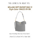 Organizer for [Willow Soft Bucket Bag 19 (CW625 B4/BK), Coach] Bag Insert (Felt, A Pair of Inserts)