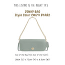 Organizer for [Dinky Bag 26 (CW641 B4AR2), Coach] Bag Insert (Felt, Slim with Zip Pocket)