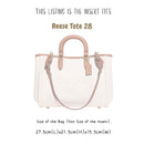 Organizer for [Reese Tote 28, Coach] Bag Insert (Felt, Long Zip and Open Compartment)