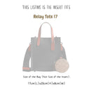 Organizer for [Relay Tote 17, Coach] Bag Insert (Felt, Slim with Zip Pocket)