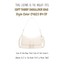 Organizer for [Soft Tabby Shoulder Bag, Coach] Bag Insert (Felt, Slim with Zip Pocket)