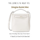Organizer for [Islington Bucket Mini, Mulberry] Bag Insert (Felt, Slim with Zip Pocket)