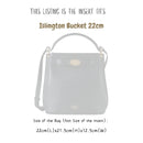 Organizer for [Islington Bucket 22cm, Mulberry] Bag Insert (Felt, Long Zip and Open Compartment)