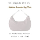 Organizer for [Meadow Shoulder Bag 35cm, Mulberry] Bag Insert (Felt, with Detachable Zip Pouch)