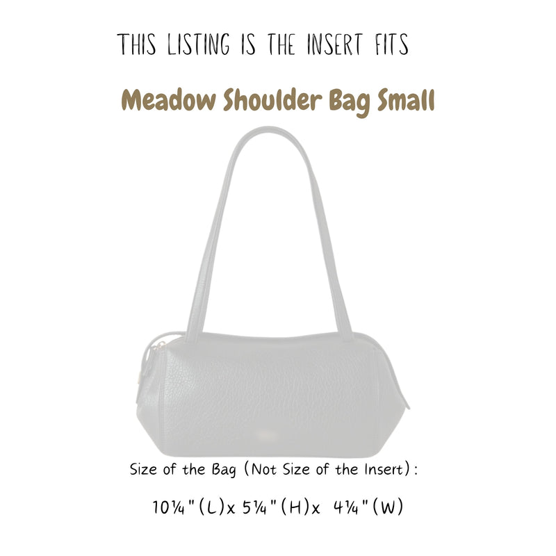 Organizer for [Meadow Shoulder Bag Small, Mulberry] Bag Insert (Felt, Trapezoid Taper Shape)