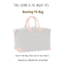 Organizer for [Bowling 45 Bag, Goyard] Bag Insert (Felt, Long Zip and Open Compartment)