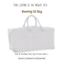 Organizer for [Bowling 55 Bag, Goyard] Bag Insert (Felt, Long Zip and Open Compartment)