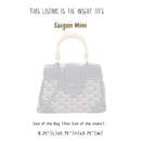 Organizer for [Saigon Soft Mini, Goyard] Bag Insert (Felt, Trapezoid Taper Shape)