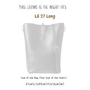 Organizer for [LE 37 Long, Saint Laurent (YSL)] Bag Insert (Felt, Long Zip and Open Compartment)