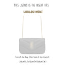 Organizer for [Mini Loulou in Matelasse, Saint Laurent (YSL)] Bag Insert (Felt, Slim with Zip Pocket)