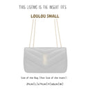 Organizer for [Small Loulou in Matelasse, Saint Laurent (YSL)] Bag Insert (Felt, Slim with Zip Pocket)