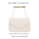 Organizer for [Large Loulou in Matelasse, Saint Laurent (YSL)] Bag Insert (Felt, Slim with Zip Pocket)